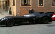 Batmobile dans les rues de Stockholm